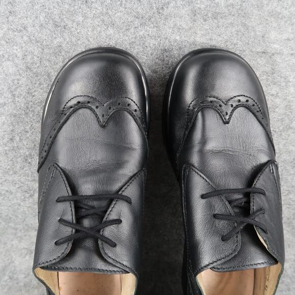 Dromedaris Shoes Womens 42 Oxford Hornbill Leather Wingtip Black Comfort Classic - Picture 9 of 13